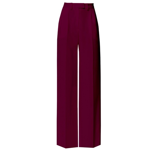 PAIGE 100% Silk Wide-Leg Trousers NWOT Size 10